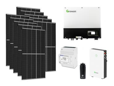 Photovoltaikanlage Set Trina Solar 4000Wp / 3600W mit Trina Solar 419Wp und Growatt SPH 3600 / GBLI PV-Speicher